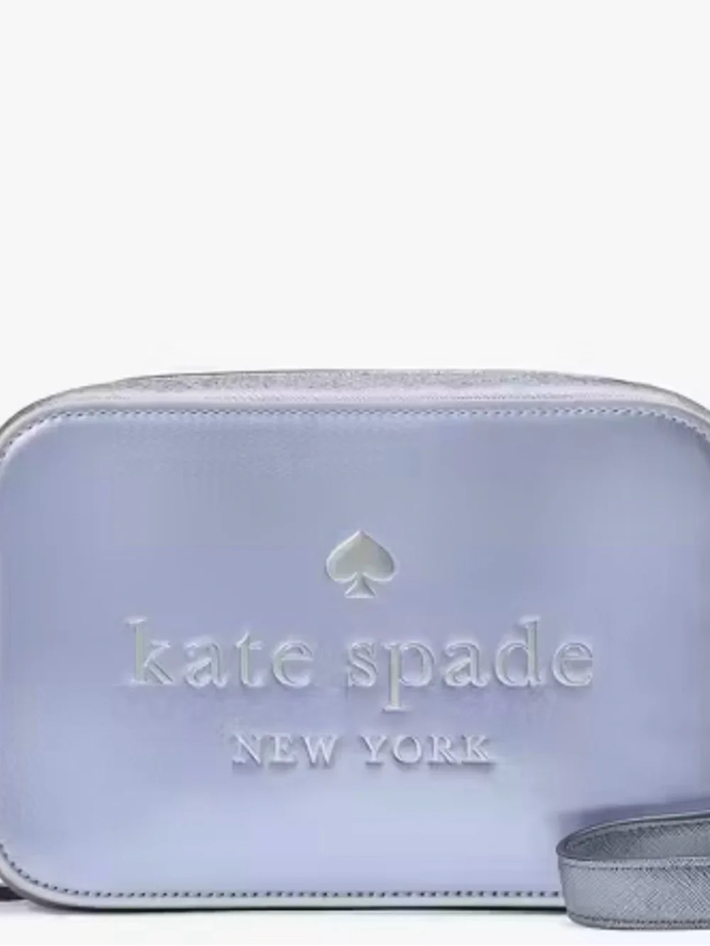 kate spade authentic camera bag Lavender Embossed Cosmetic Case